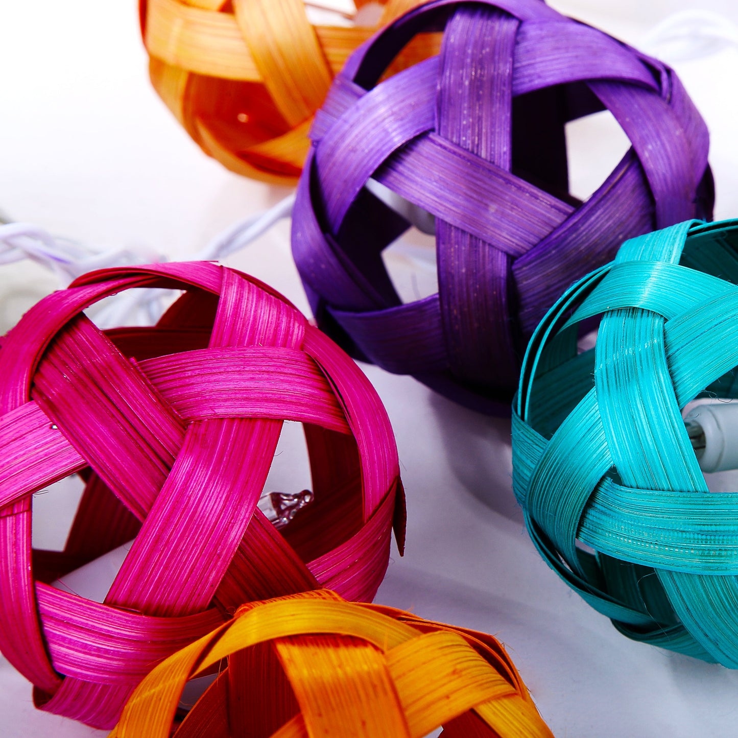 Fiber Hanging Colorful Lights