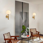 Glass Ball Wall Light