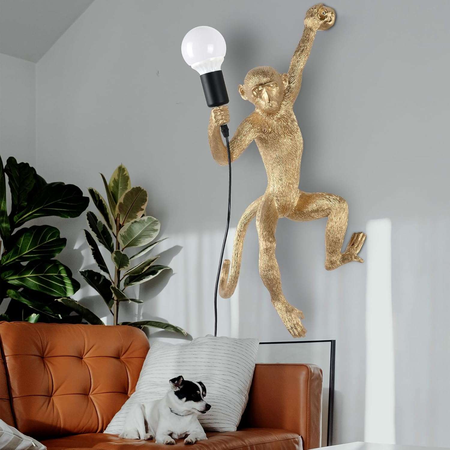 Monkey Table Lamp (Wall Hanging)