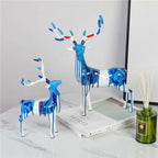Reindeer Graffiti Showpiece (Set Of 2)