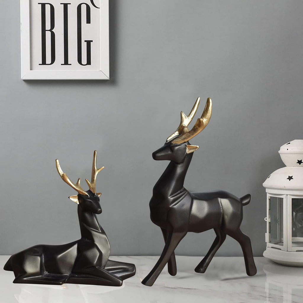Reindeer Art Showpiece (Set Of 2)