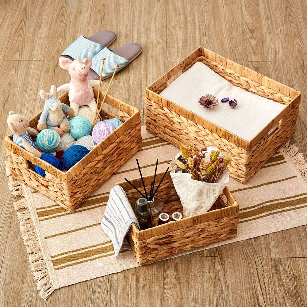 Jute Rectangle Baskets (Set Of 4)