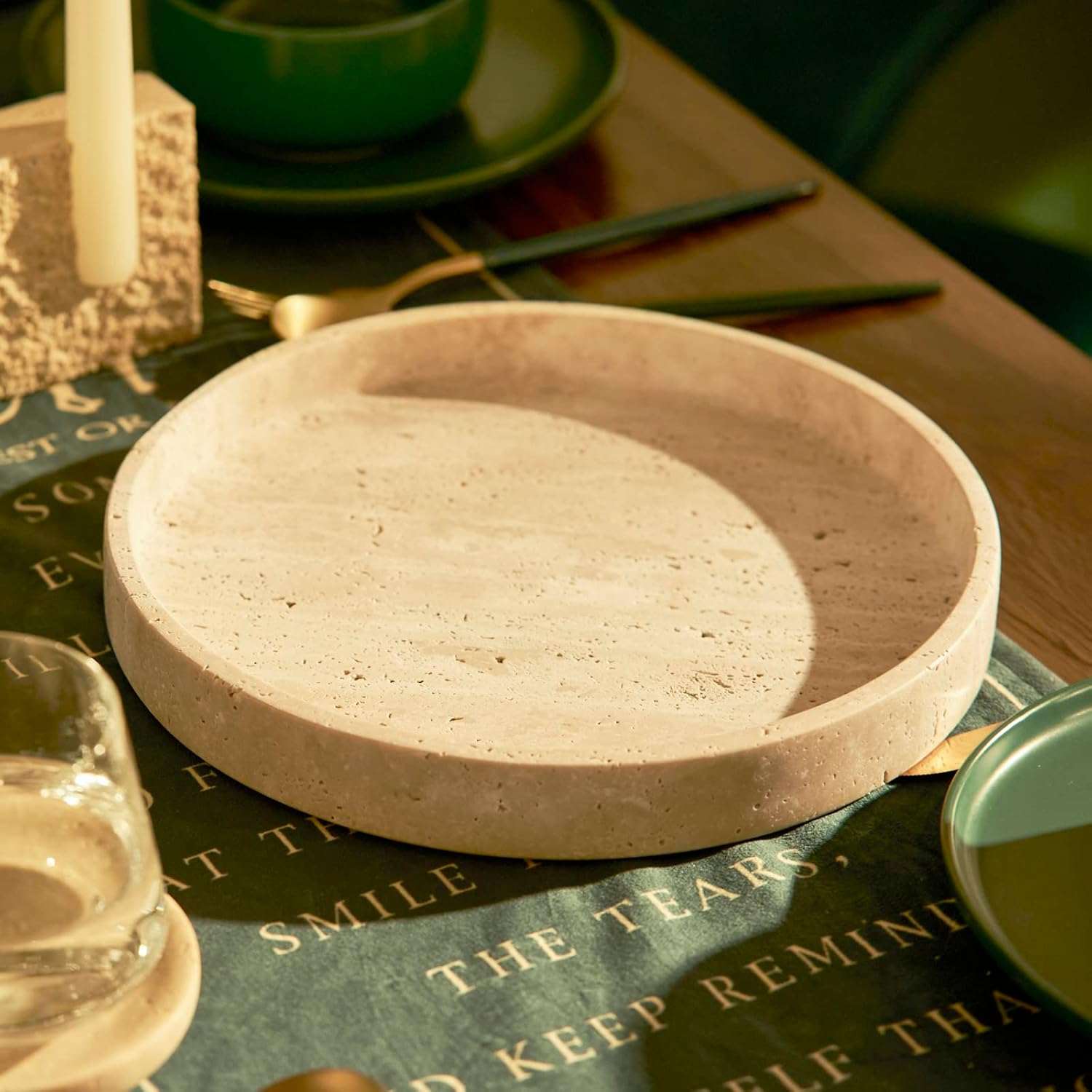 Travertine Stone Tray