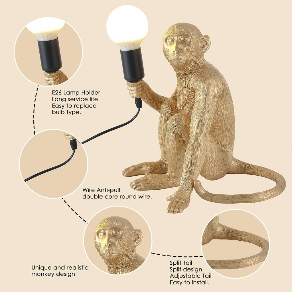 Monkey Table Lamp (Sitting)