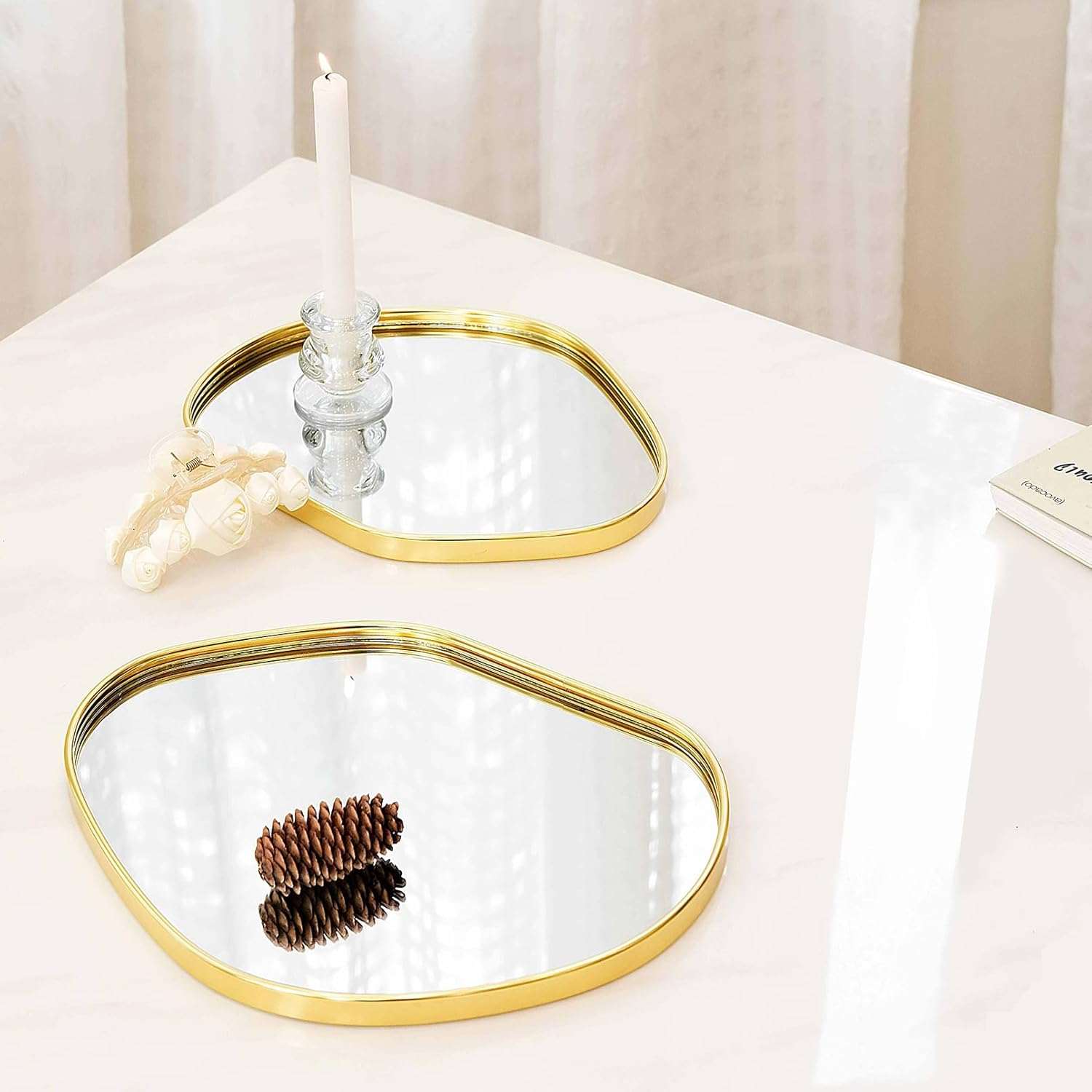 Selena Decorative Mirror Trays III