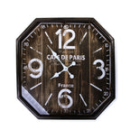 Octa Corners Rusted Wall Clock