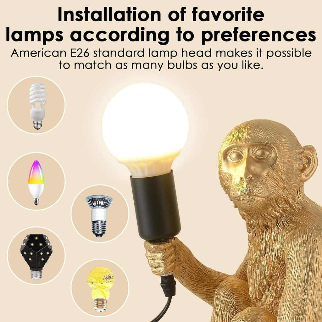 Monkey Table Lamp (Sitting)