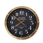 Golden Retro Wall Clock