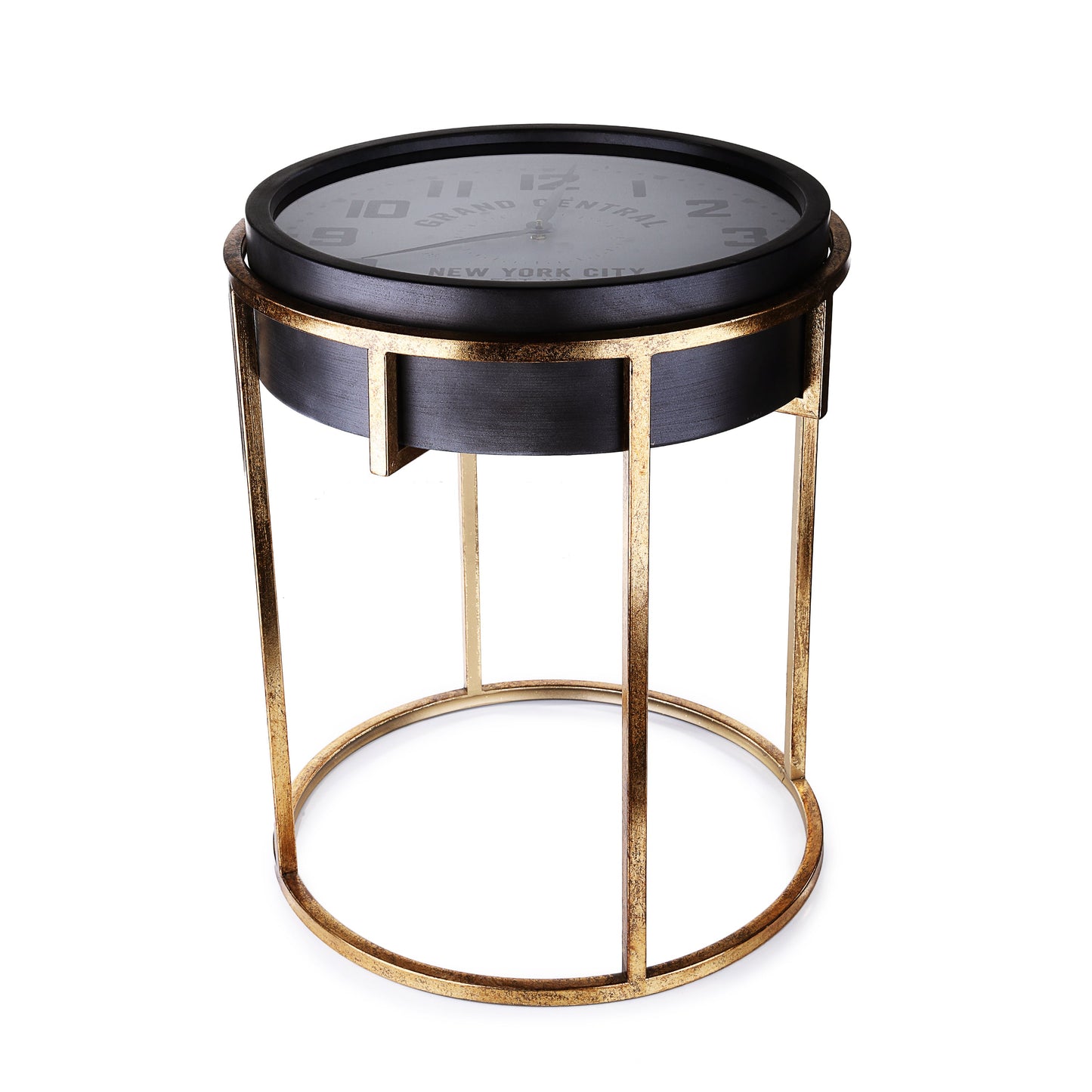 Light weighted Golden Metal Table Clock