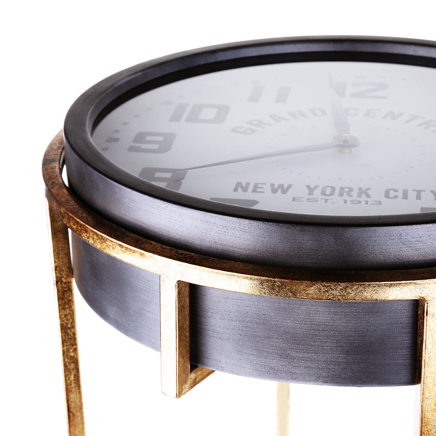 Light weighted Golden Metal Table Clock