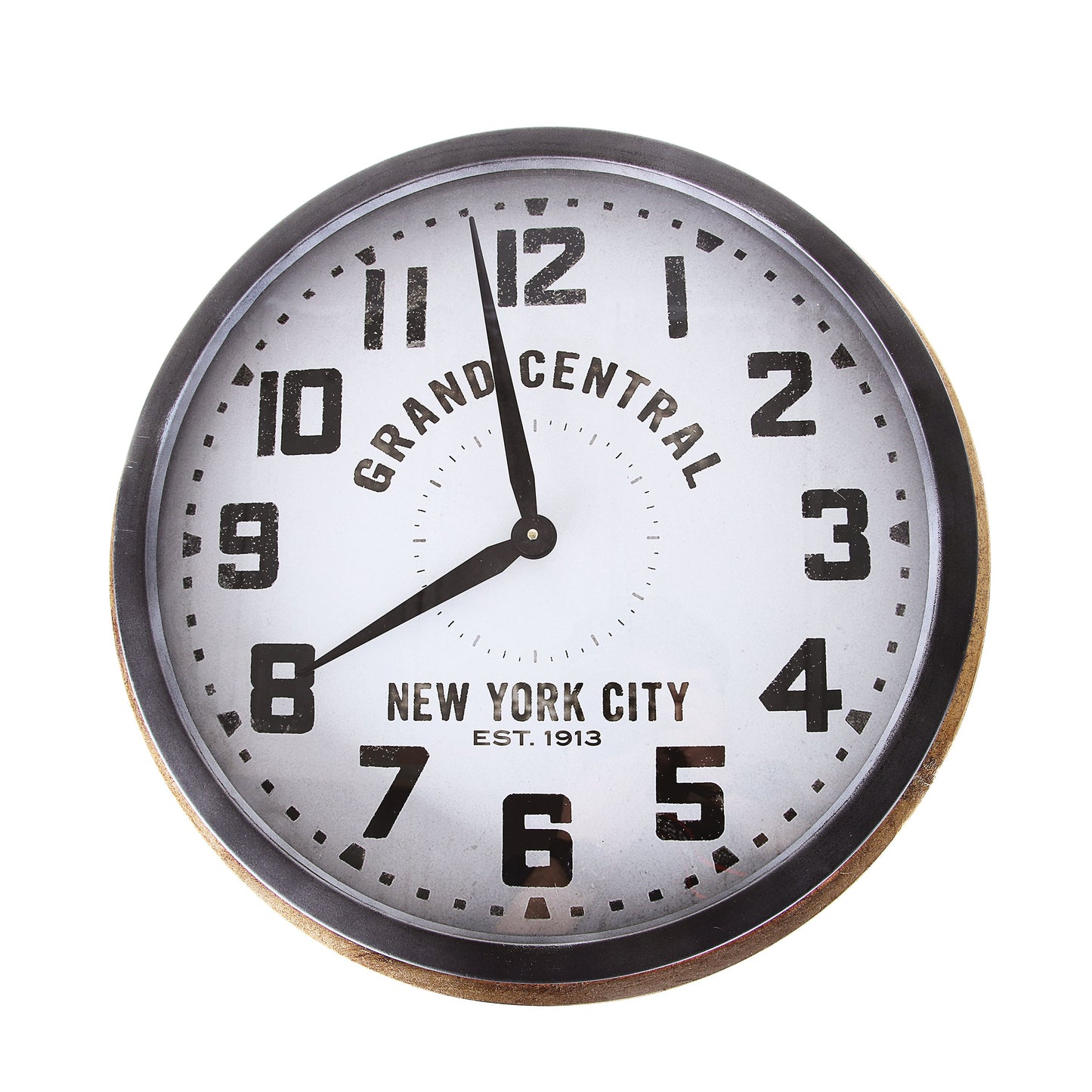 Light weighted Golden Metal Table Clock