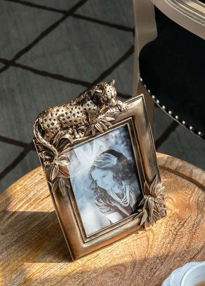 Prancing Leopard Photo Frame