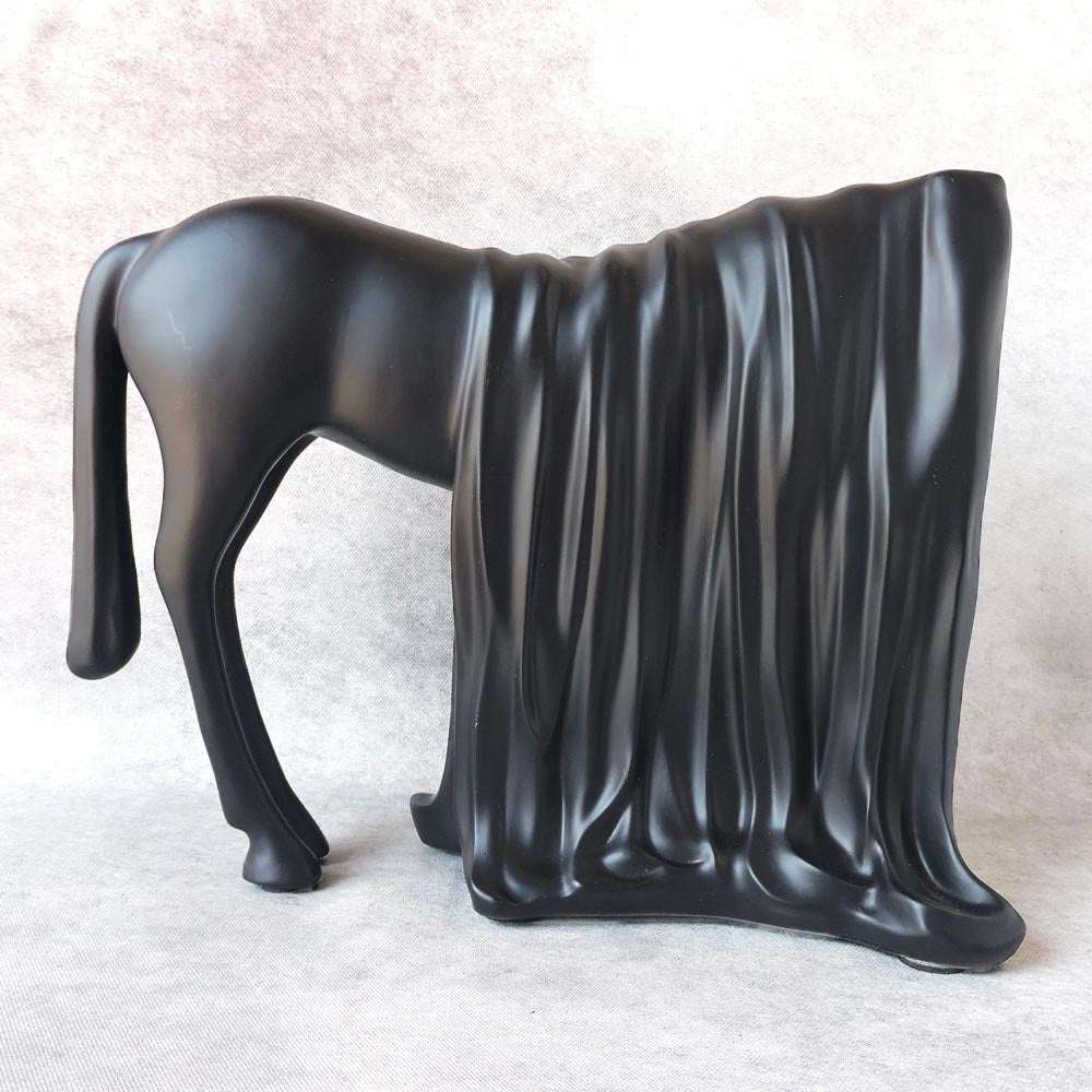 Draped Horse Sculpture