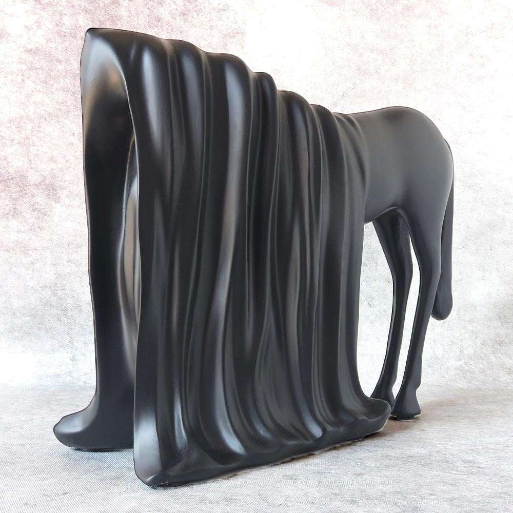 Draped Horse Sculpture