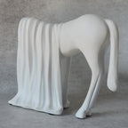 Draped Horse Sculpture