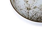 White & Gold Leafs Tray Set