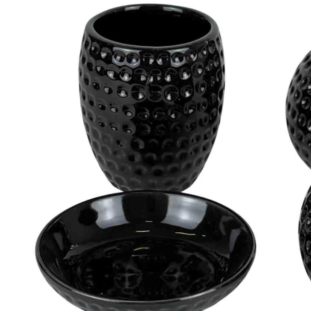 Embossed Dotted Design Bathroom Set