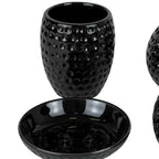 Embossed Dotted Design Bathroom Set