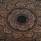 Wooden Carved & Pyrographic Plate