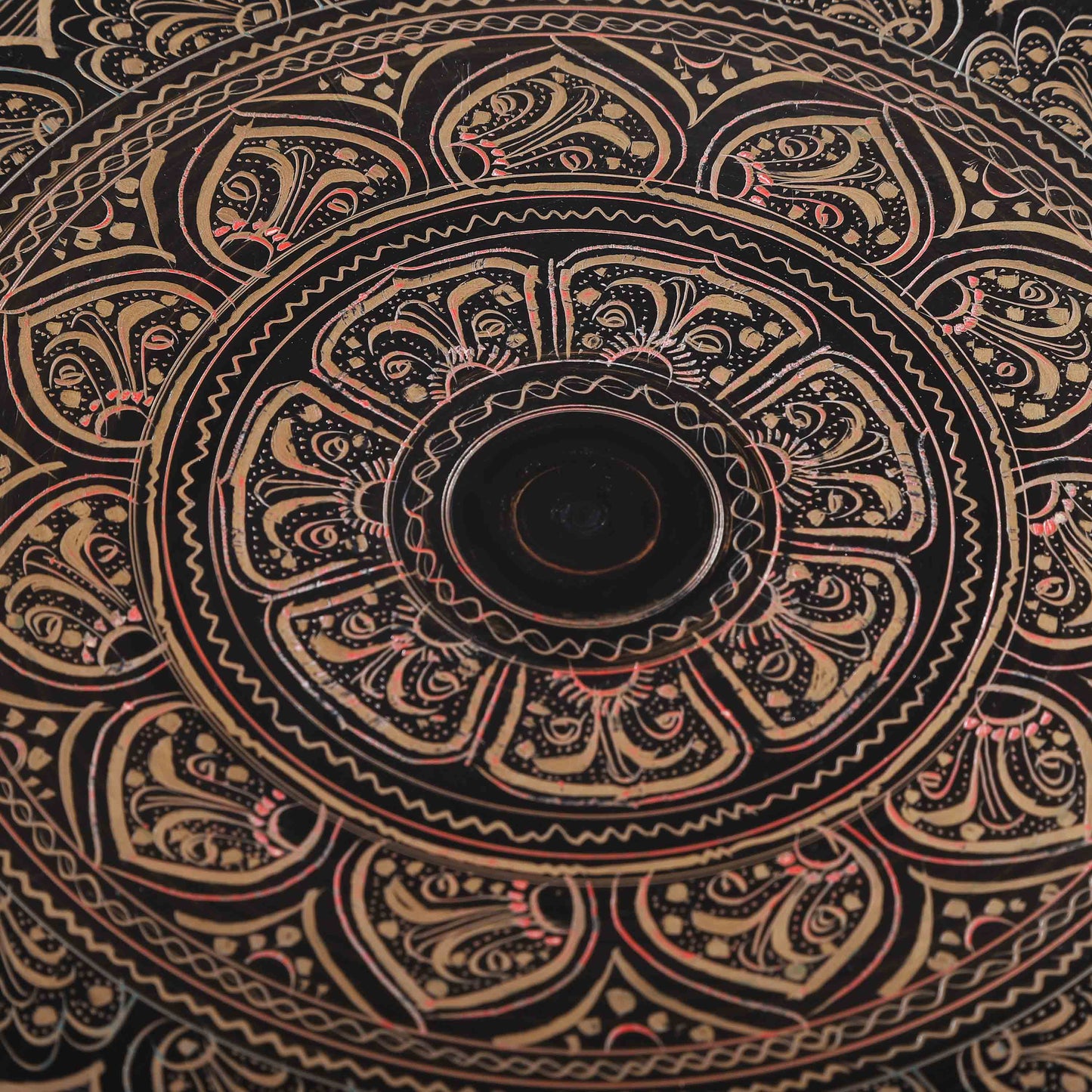 Wooden Carved & Pyrographic Plate