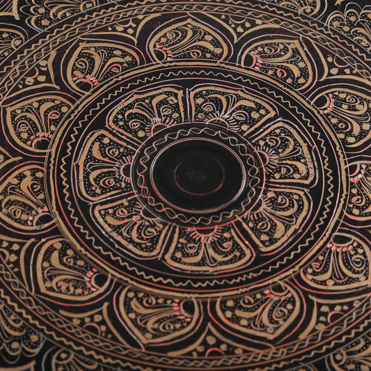 Wooden Carved & Pyrographic Plate
