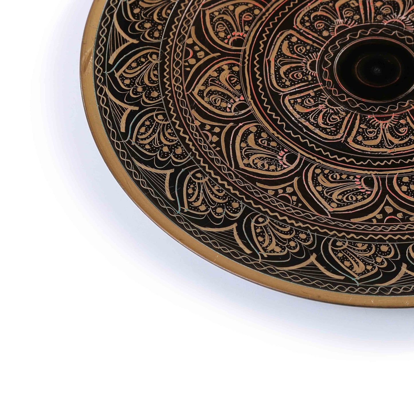 Wooden Carved & Pyrographic Plate