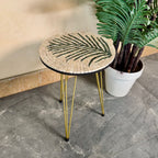 Leaf Mosaic Table (Beige & Green)