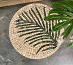 Leaf Mosaic Table (Beige & Green)