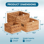 Jute Square Baskets (Set Of 4)