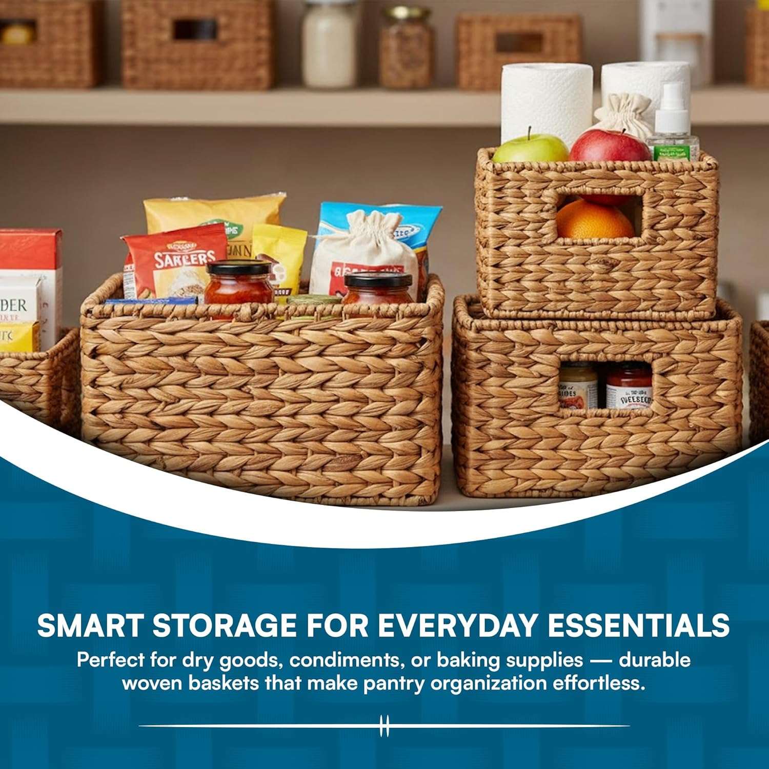 Jute Square Baskets (Set Of 4)