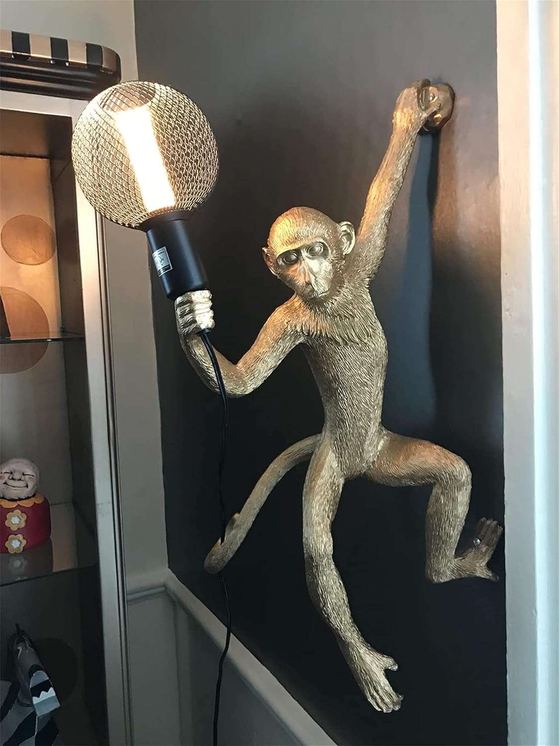 Monkey Table Lamp (Wall Hanging)