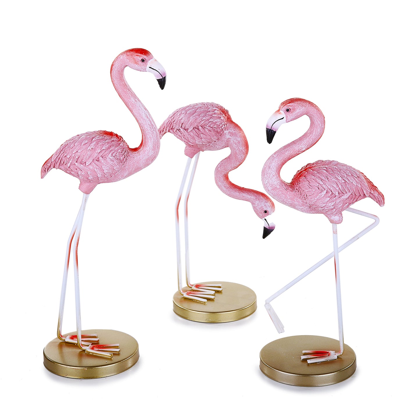 Pink Flamingo ornament Set
