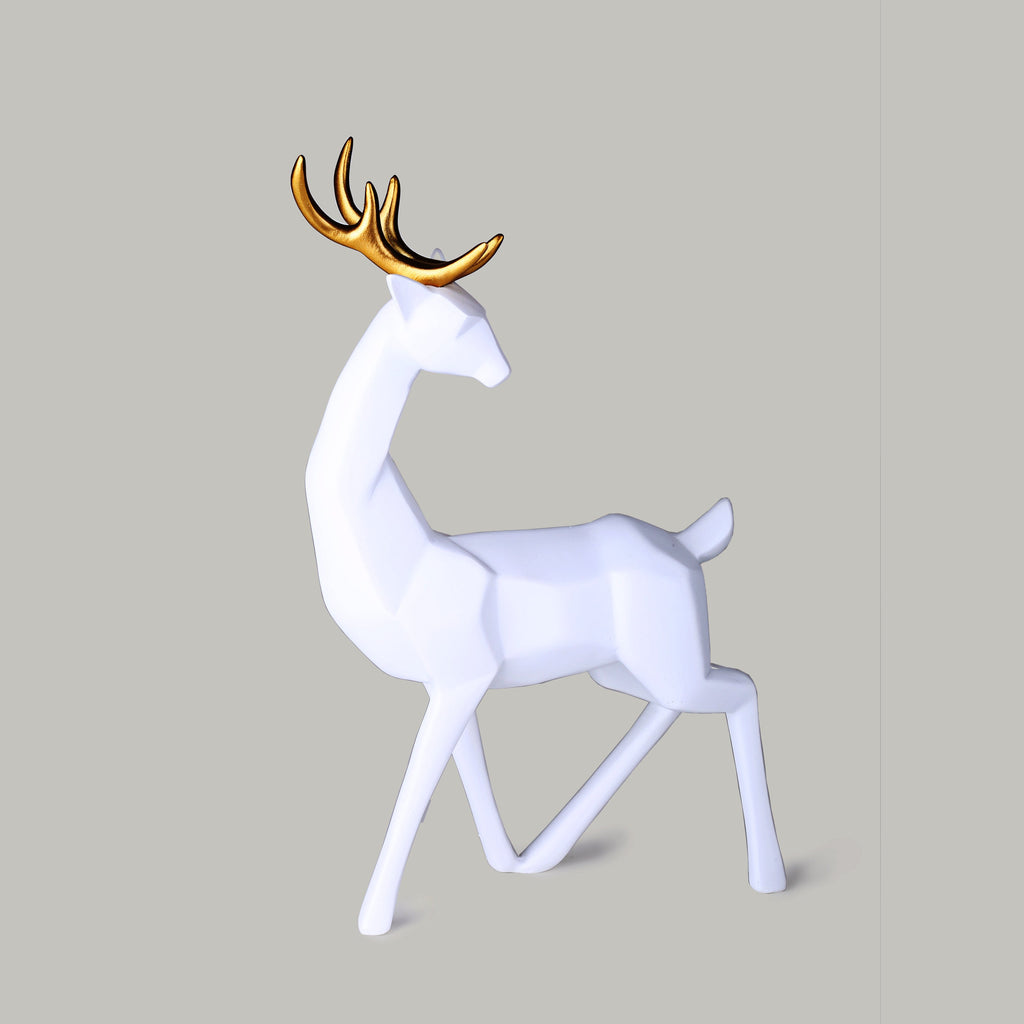 Modern Creative Deer Figurines (White)