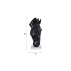 Ebony Horse Head Sculpture