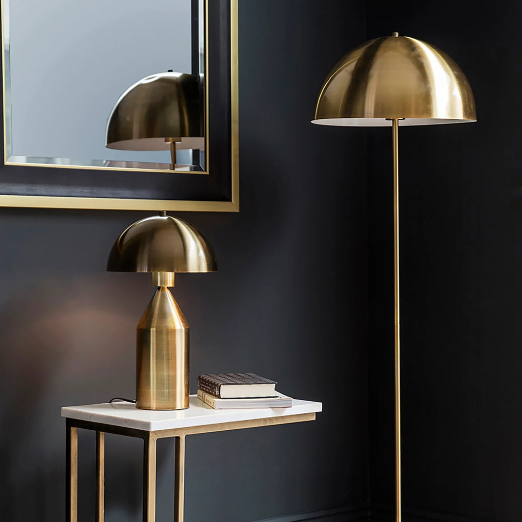 Gold Dome Floor Lamp