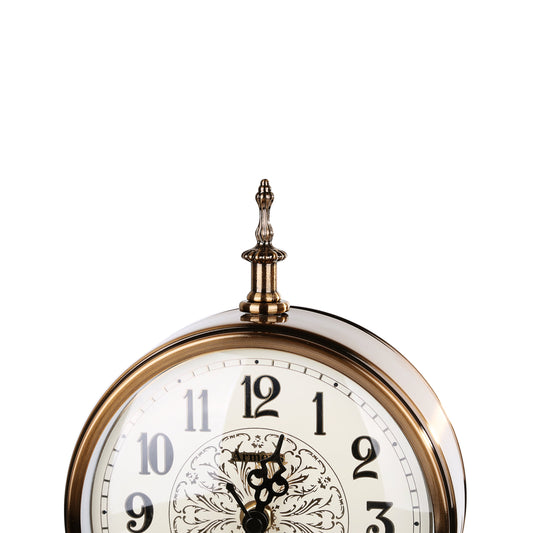 Royal Brass & Wood Table Clock