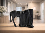 Draped Horse Sculpture