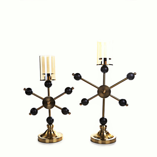Ship Helm Design Candle Holder