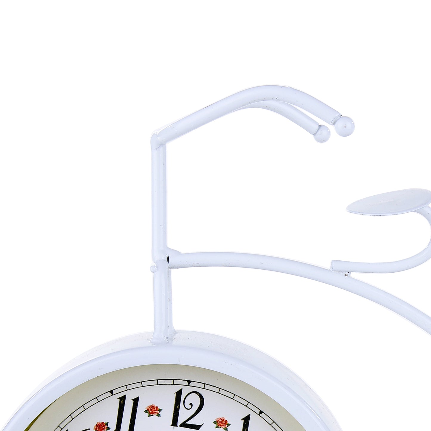 White Cycle Table clock & Pen Bucket