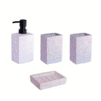 Stone Finish Bathroom Set