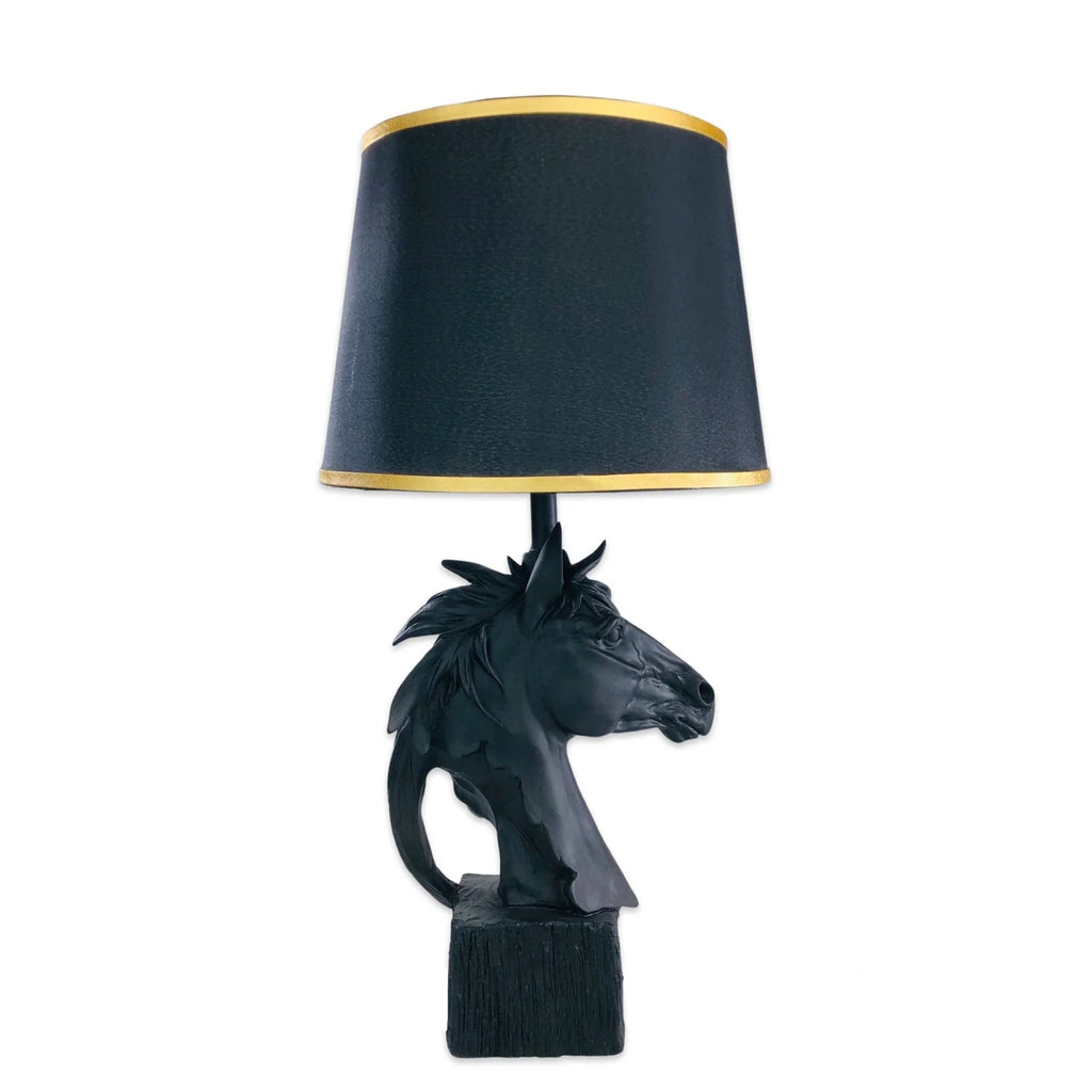 Discerning Horse Lamp (Black)