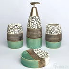Pebble Creek Teal Bathroom Set