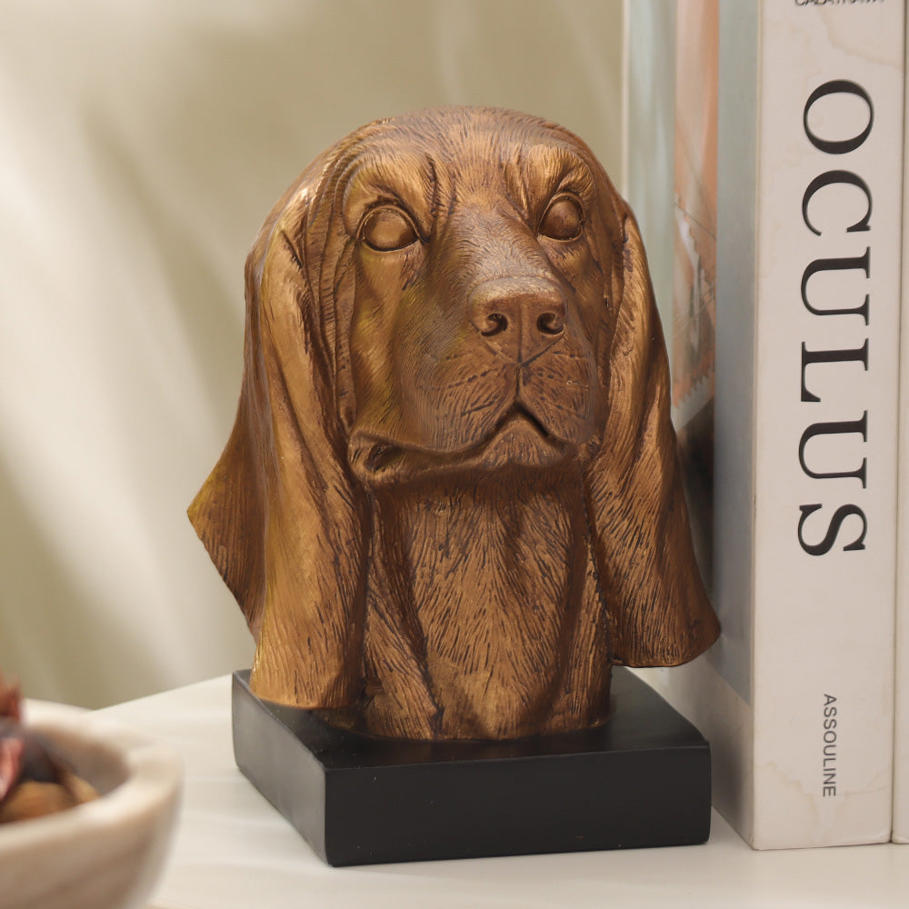 Dog Head Bookends
