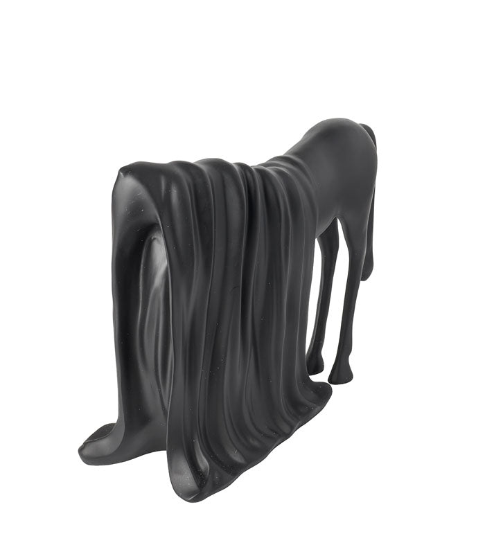 Draped Horse Sculpture