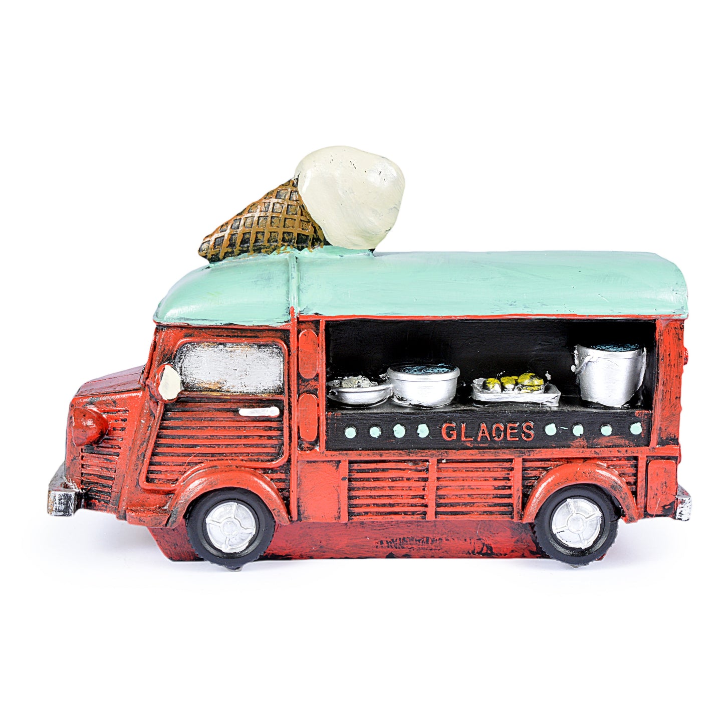 Old Fashion Ice-cream Decorative  Truck (Red)