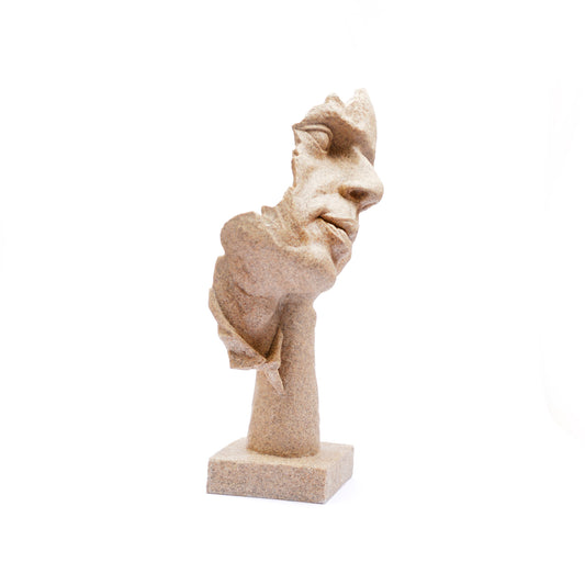 Thinking Face Sculpture