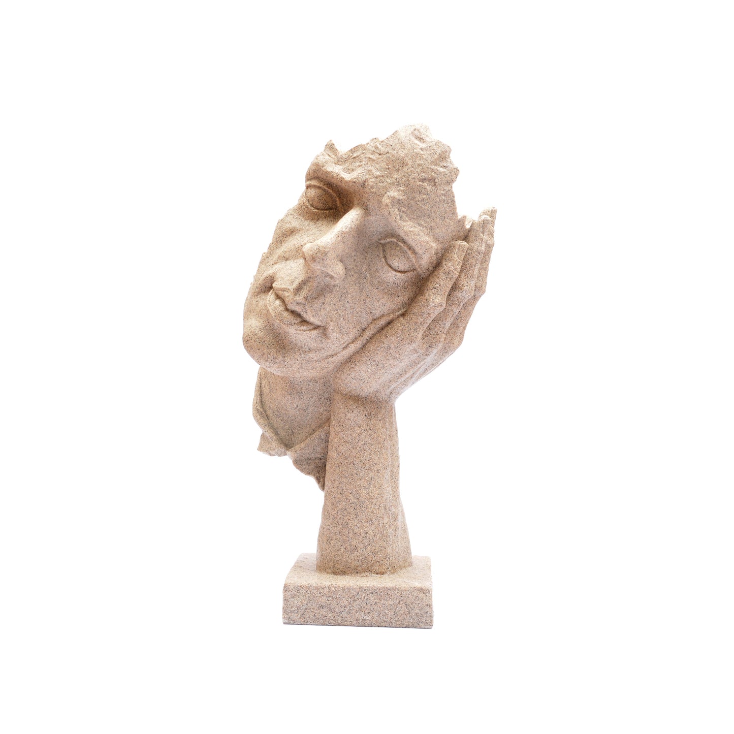 Thinking Face Sculpture