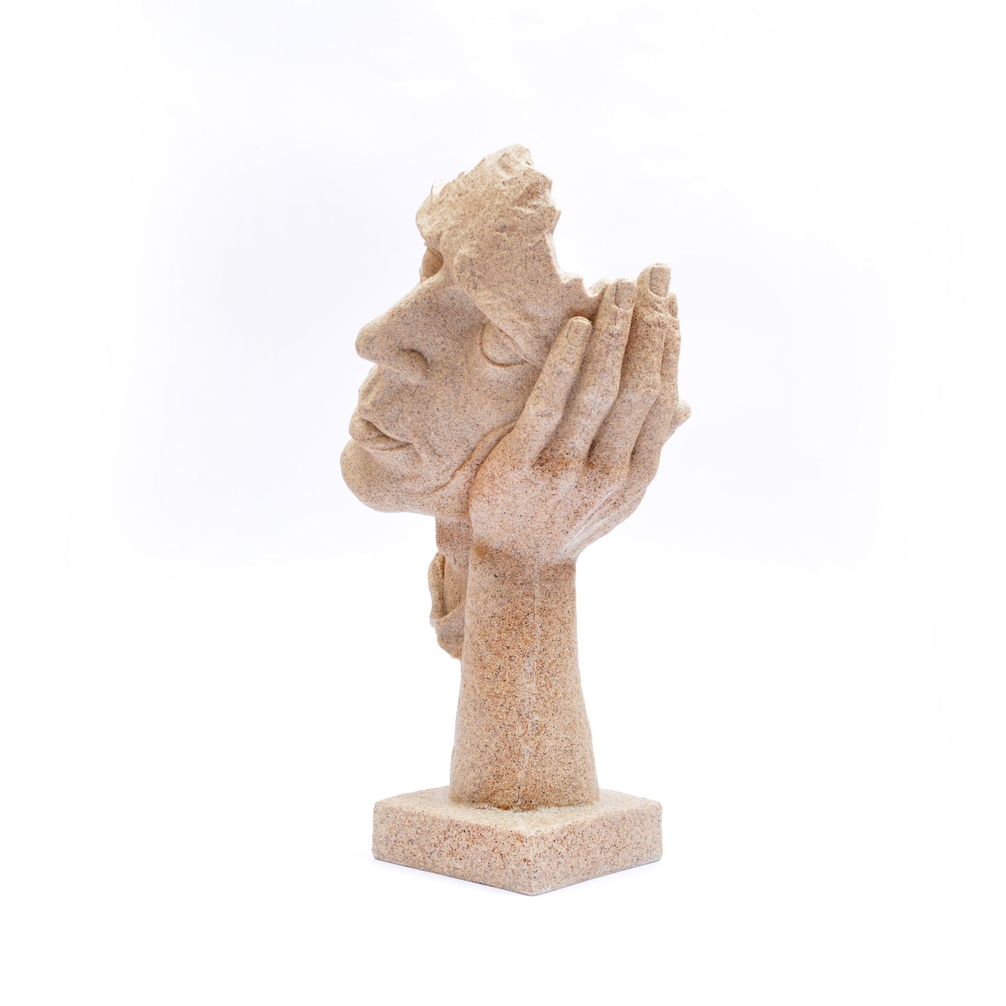 Thinking Face Sculpture