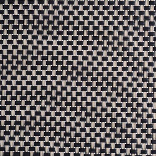 Braided Textured Plastic Place-mat with Costar  (Set of 2)