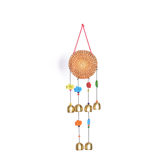 Wind Chimes with Decorative Round Design